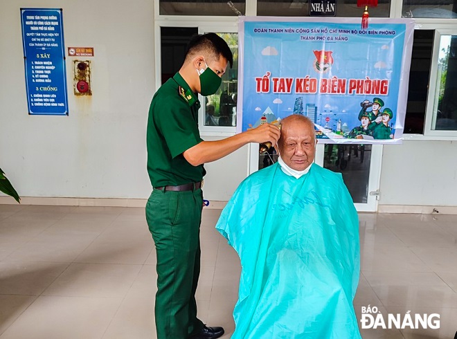 Free hair cutting service provided for the senior citizens being cared for at the city’s Care Centre for Revolution Contributors