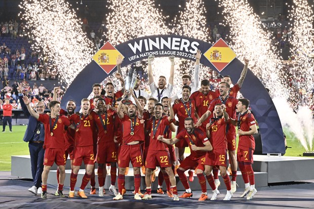 Tây Ban Nha vô địch Nations League 2022-23. (Nguồn: Getty Images)