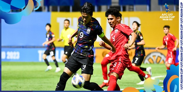 U17 Hàn Quốc vào tứ kết sau khi loại Afghanistan. (Nguồn: AFC)