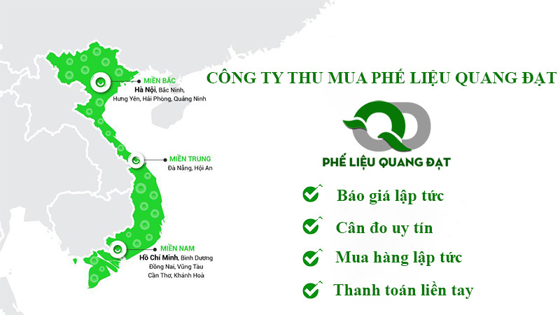 Phế liệu Quang Đạt - Chuyên thu mua phế tận nơi uy tín trên toàn quốc.