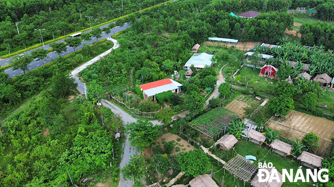 The An Phu Farm is seen from above. Photo: H.L