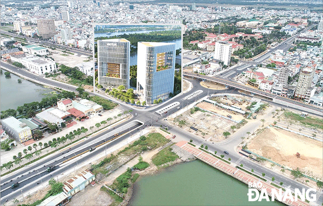 Viettel Military Industry and Telecommunications Group plans to start work on the Viettel building project in the first quarter of 2024 at the intersection of Duy Tan - Tran Thi Ly - September 2 streets. Photo: TRIEU TUNG