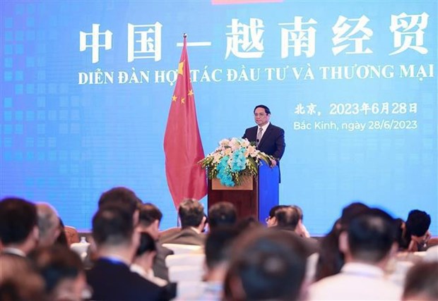 Prime Minister Pham Minh Chinh at the forum (Photo: VNA)