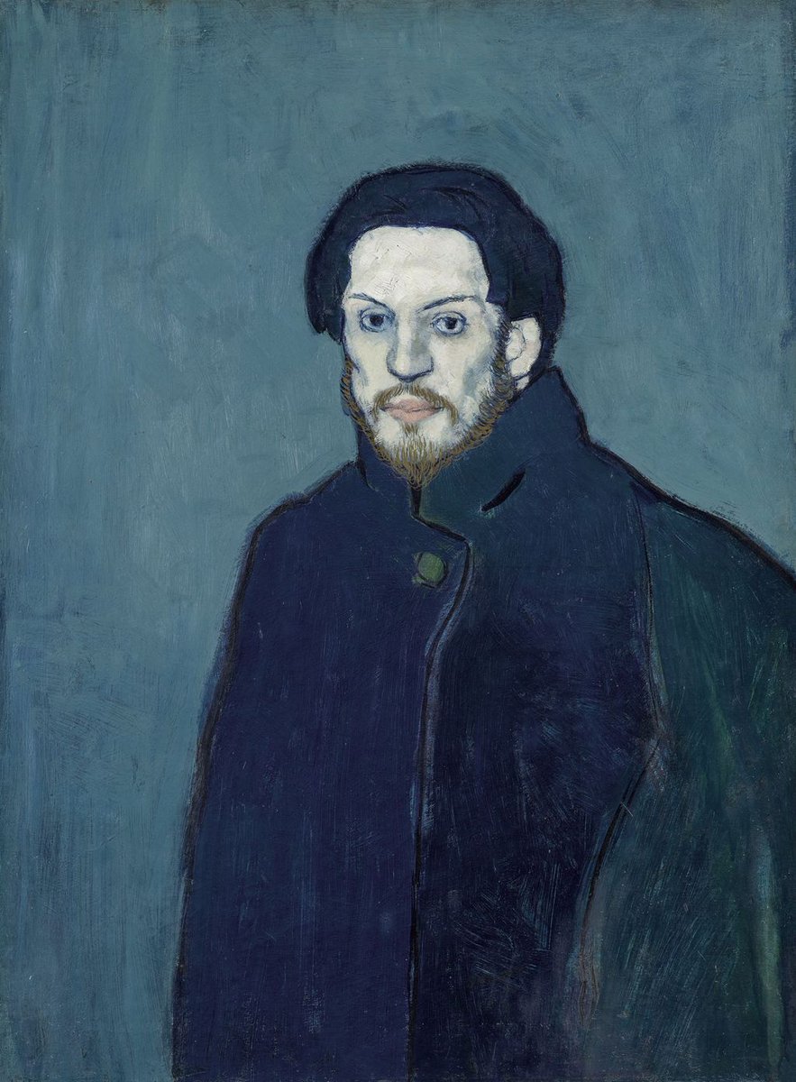 Bức chân dung tự họa “Self-Portrait” vẽ năm 1901 của Picasso. Ảnh: Estate Of Pablo Picasso