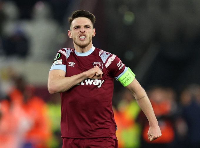 Arsenal bỏ ra số tiền lớn chiêu mộ Declan Rice từ West Ham. Ảnh: Reuters