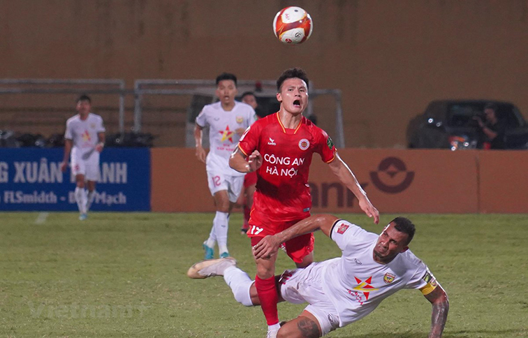 V-League 1-2023: Công an Hà Nội chia điểm trên sân Hàng Đẫy