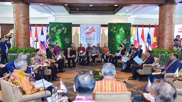 The ASEAN Foreign Ministers' Retreat in Jakarta on July 12 (Photo: VNA)