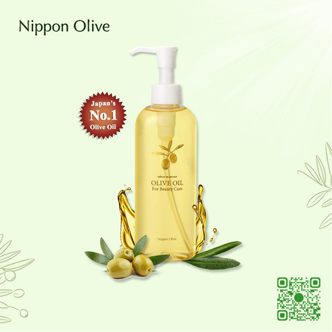 Tinh dầu oliu Nippon Olive cao cấp từ Nhật Bản.