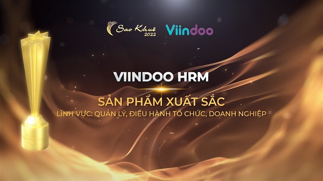 Viindoo HRM được vinh danh tại giải thưởng Sao Khuê.