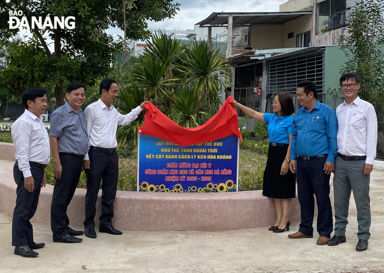 The project was to celebrate the 5th Trade Union Congress of the Da Nang Hi-Tech Park and Industrial Parks in the 2023 -2028 term. Photo: X.HAU