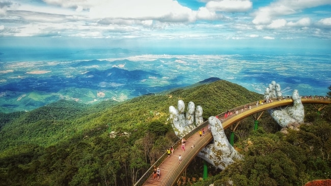 The Golden Bridge of Ba Na Hills Photo: https://www.escape.com.au