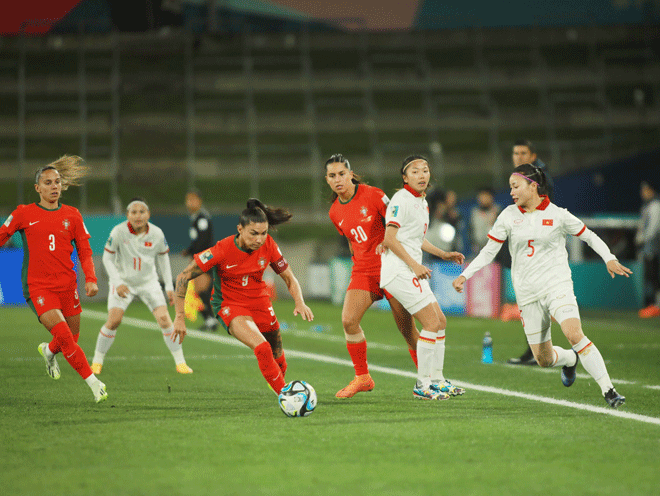 Các cầu thủ nữ Việt Nam đã có hai trận đấu đáng khen ngợi ở World Cup nữ 2023. Ảnh: Đức Đồng