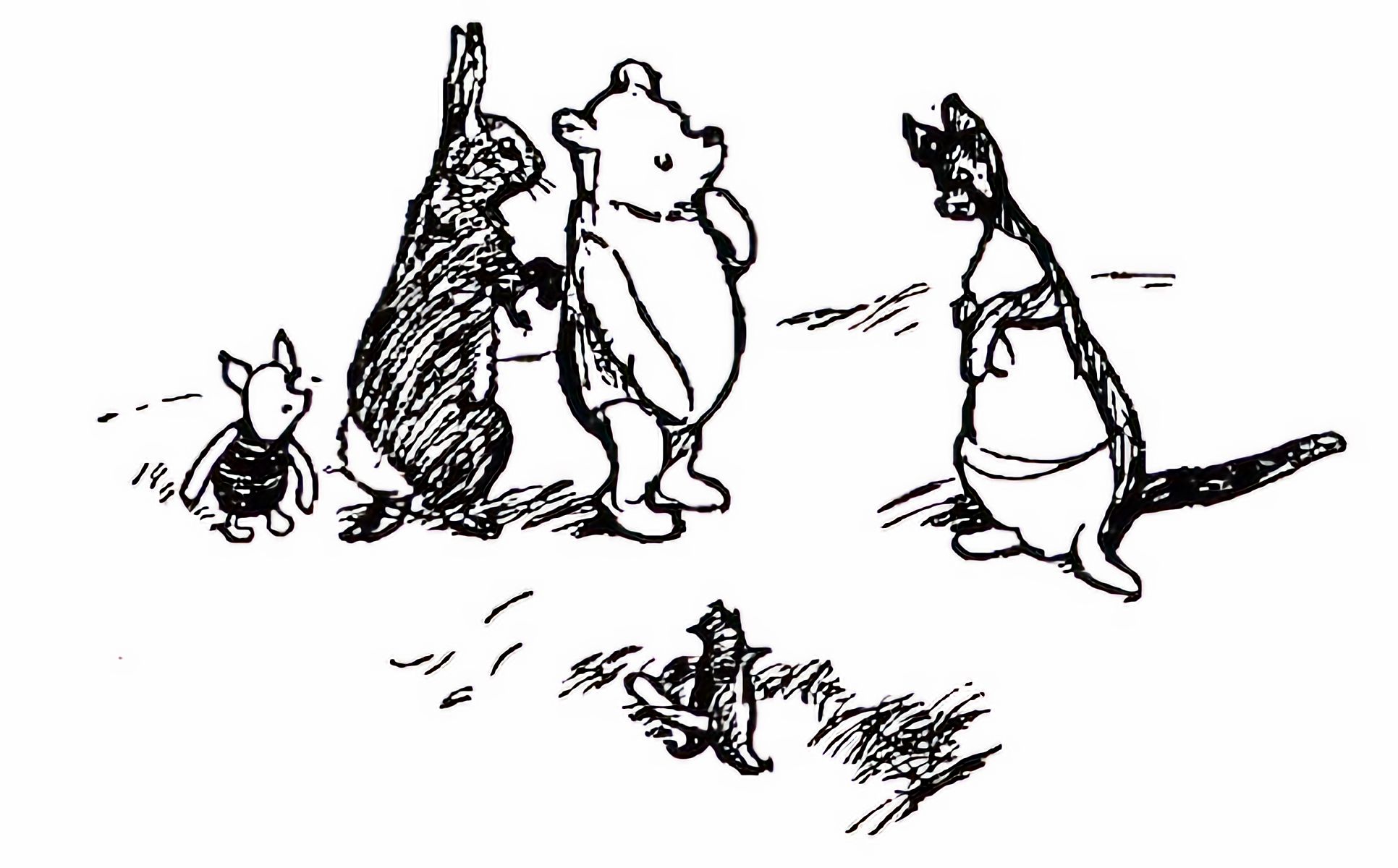 Chuyện sau bức ký họa gấu Pooh nguyên bản