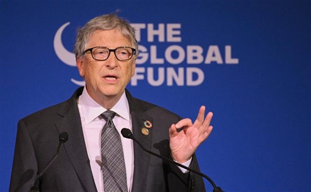 Nhà sáng lập Microsoft Bill Gates xếp ở vị trí thứ 5 với 119,3 tỷ USD. (Ảnh: TTXVN)