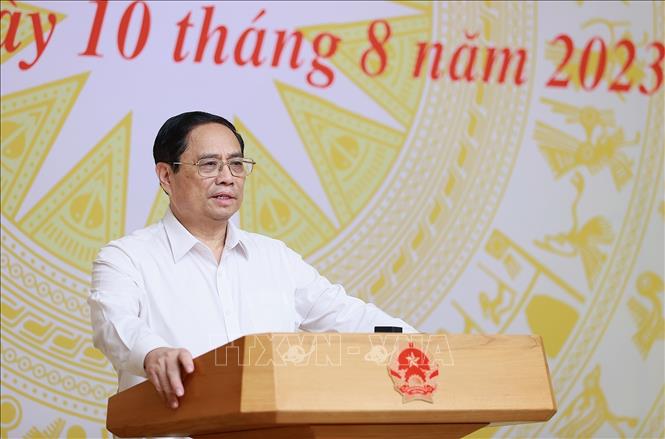  Thủ tướng Phạm Minh Chính chủ trì Phiên họp lần thứ 6 Hội đồng Thi đua - Khen thưởng Trung ương. Ảnh: Dương Giang/TTXVN