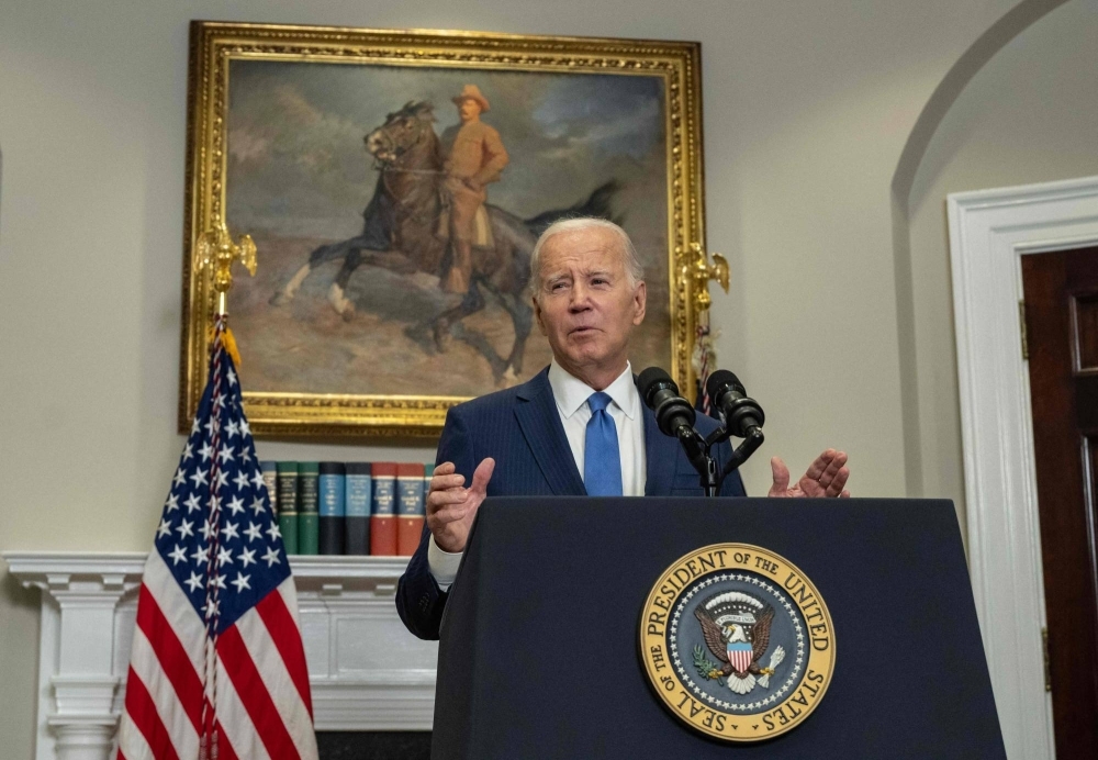 Ngày 9-8, Tổng thống Mỹ Joe Biden ký ban hành sắc lệnh cấm người dân nước này đầu tư trực tiếp vào công nghệ cao ở Trung Quốc Ảnh: AFP