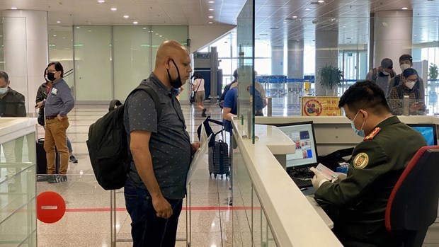 At the Noi Bai international airport (Photo: VNA)