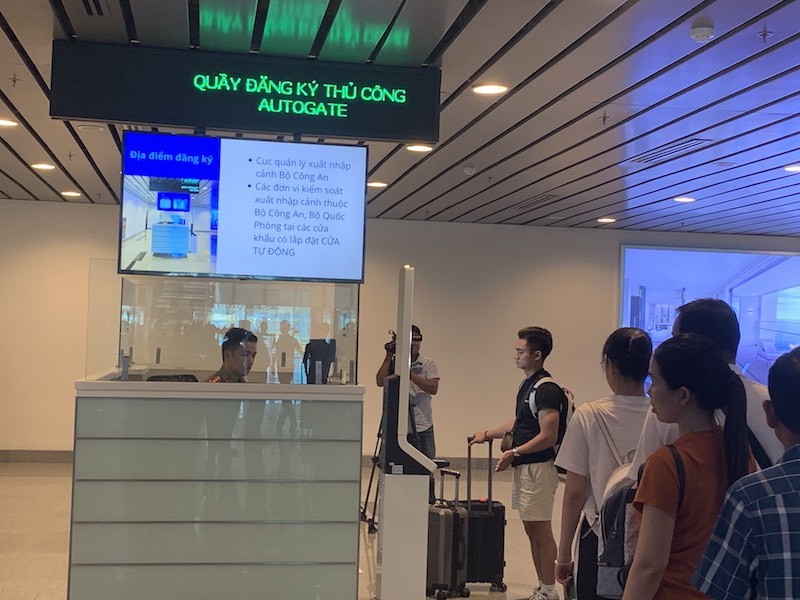 Autogate systems have been put into operation at the Da Nang International Airport. Photo courtesy of the Da Nang International Airport