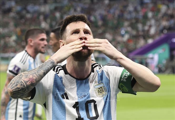 Tiền đạo Lionel Messi của đội tuyển Argentina. Ảnh: THX/TTXVN