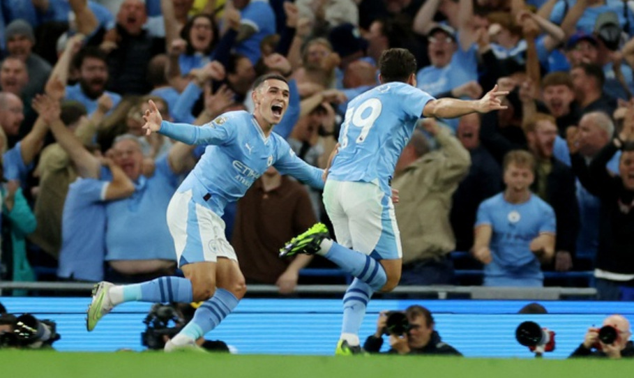 Man City giành chiến thắng thứ 2 liên tiếp tại Ngoại hạng Anh. Ảnh: Reuters