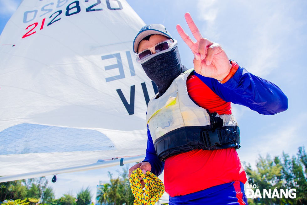 Sailing athletes before the competition.