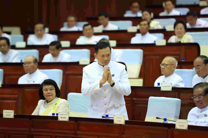 Tiến sỹ Hun Manet, tân nghị sỹ Quốc hội tại kỳ họp thứ nhất Quốc hội Campuchia khóa VII. (Ảnh: AKP/TTXVN phát)