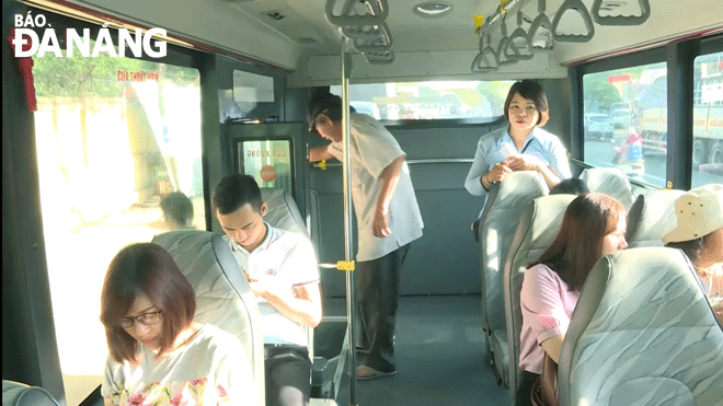 Passengers on a subsidised intra-city bus