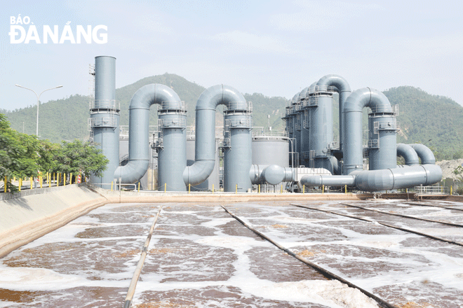 The Khanh Son leachate treatment station at phase 2 was put into operation in June 5, 2021, contributing to improving the environment in a large area. Photo: HOANG HIEP