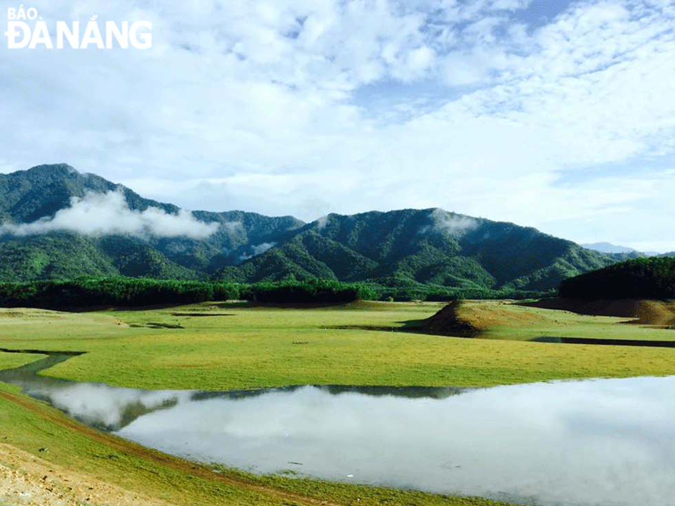 The distinct pristine beauty of Hoa Trung Lake