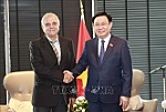 Chủ tịch Quốc hội Vương Đình Huệ tiếp Chủ tịch Hội Hữu nghị Bulgaria - Việt Nam