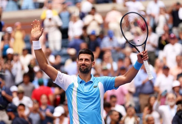 Djokovic thẳng tiến vào vòng 3 US Open 2023. (Nguồn: Vietnam+)