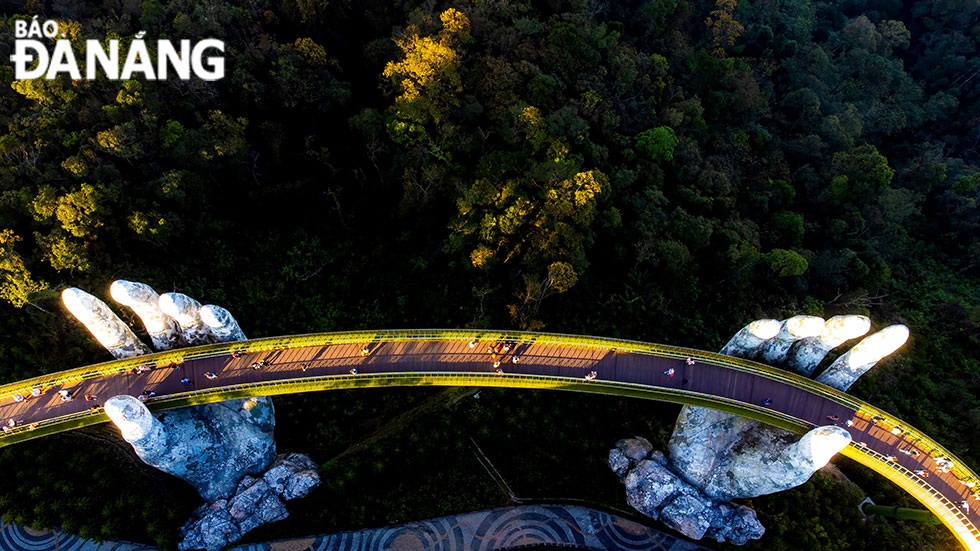 Golden Bridge is nestled in the middle of nature.