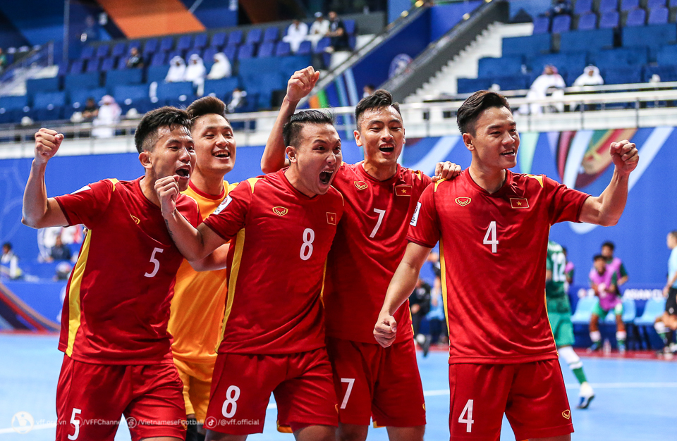 Đội tuyển futsal Việt Nam được chuẩn bị kỹ lưỡng, hướng tới mục tiêu giành ngôi nhất bảng tại Vòng loại châu Á 2024. Ảnh: vff.org.vn