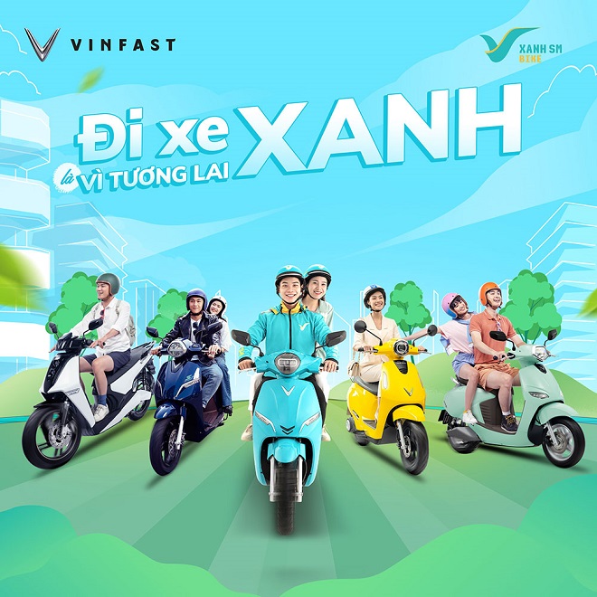 VinFast và Xanh SM đồng hành kiến tạo tương lai xanh với dịch vụ xe ôm công nghệ thuần điện.