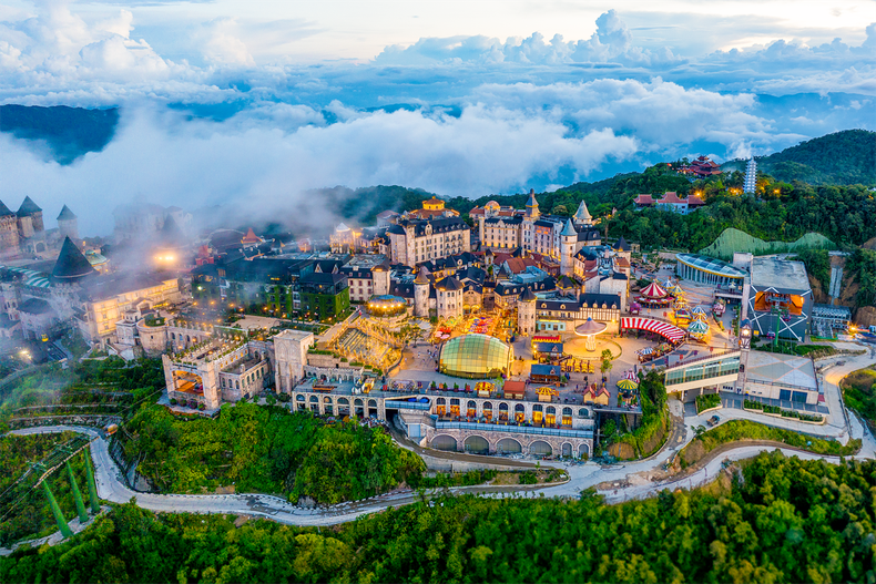 A view of Sun World Ba Na Hills in Da Nang. Photo:  https://nhandan.vn/