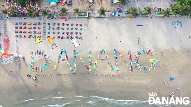 Sports activities take place on Man Thai Beach. Photo: D.H.L