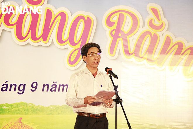 Municipal People’s Committee Vice Chairman Tran Chi Cuong speaking at the programme