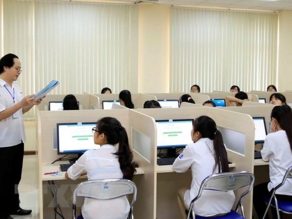 Thi đánh giá năng lực tại Đại học Quốc gia Hà Nội. Ảnh minh họa: Quý Trung/TTXVN