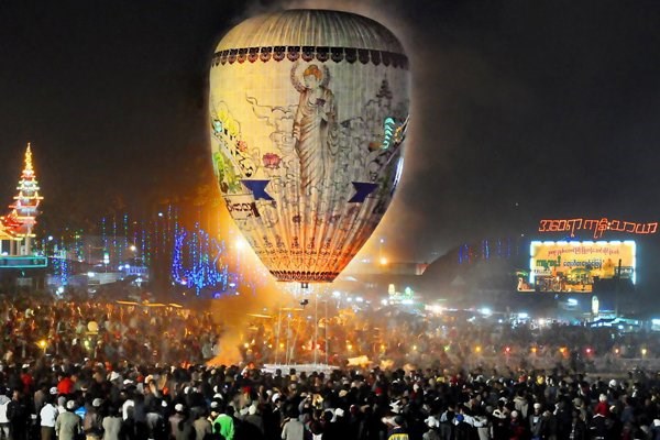Myanmar's renowned hot air balloon festival in Taunggyi, Shan state will resume this year (Photo:consult-myanmar.com)