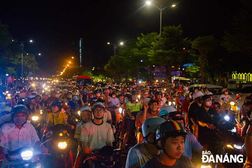 People flocked to local streets to celebrate Mid-Autumn Festival