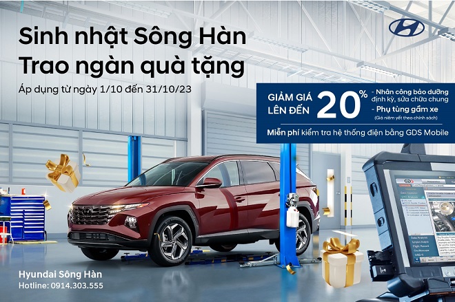 Chương trình tri ân 'Sinh nhật Sông Hàn – Trao ngàn quà tặng' mừng sinh nhật Hyundai Sông Hàn tháng 10-2023