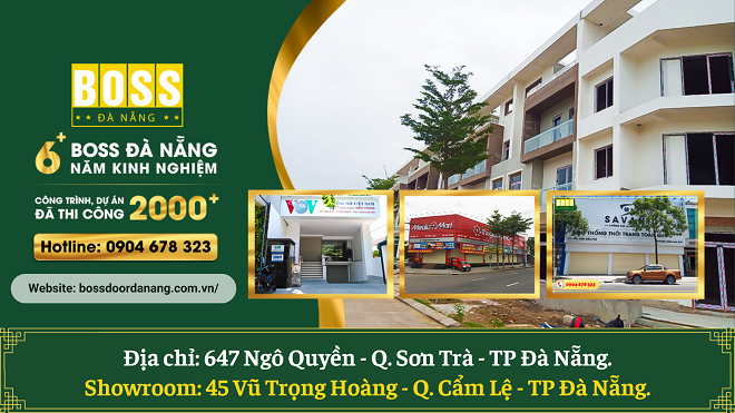 Công ty Boss Đà Nẵng - đơn vị thi công cửa cuốn tại Đà Nẵng uy tín, chất lượng, giá cả hợp lý nhất