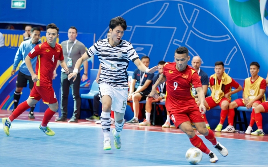 Đội tuyển futsal Việt Nam đại thắng đội tuyển Hàn Quốc