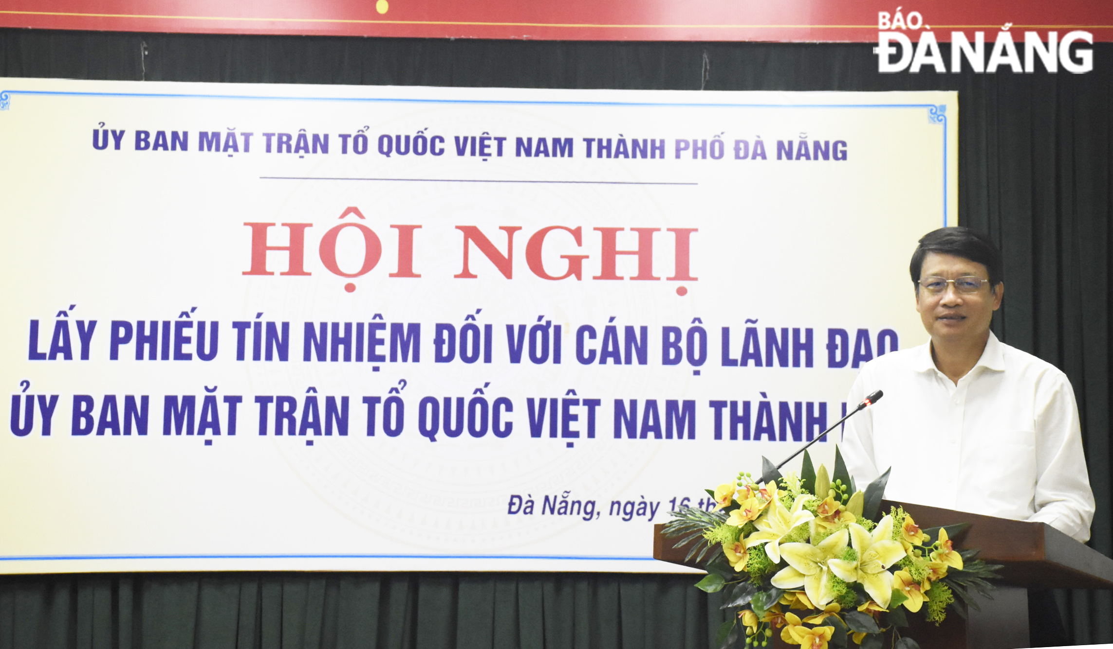 Lấy phiếu tín nhiệm đối với cán bộ lãnh đạo Ủy ban MTTQ Việt Nam thành phố, nhiệm kỳ 2019-2024