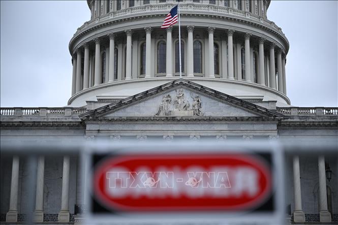 Tòa nhà Quốc hội Mỹ tại Washington, D.C., ngày 26-9-2023. Ảnh: AFP/TTXVN