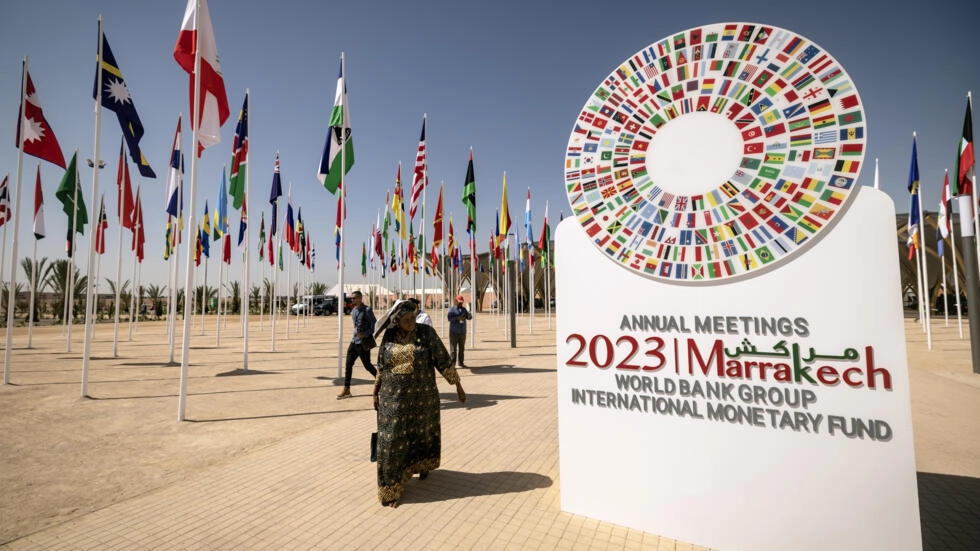 Hội nghị thường niên IMF và WB diễn ra từ ngày 9 đến 15-10 tại thành phố Marrakech (Maroc). Ảnh: AFP
