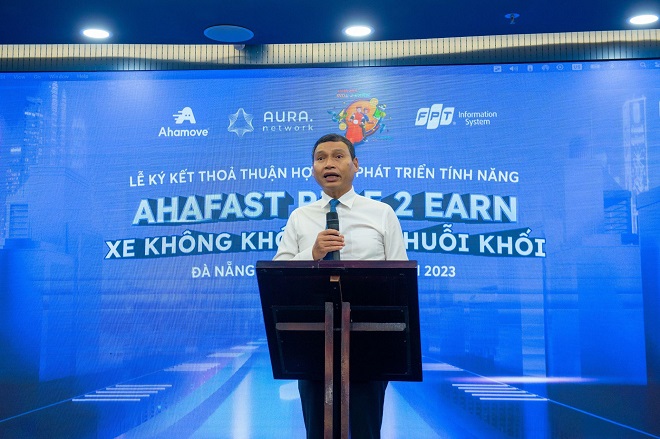 Ông Hồ Kỳ Minh - Phó Chủ tịch Thường trực UBND TP. Đà Nẵng cho rằng sự hợp tác giữa Ahamove và Aura Network sẽ tạo ra một mô hình vận hành và trải nghiệm dịch vụ hiện đại.