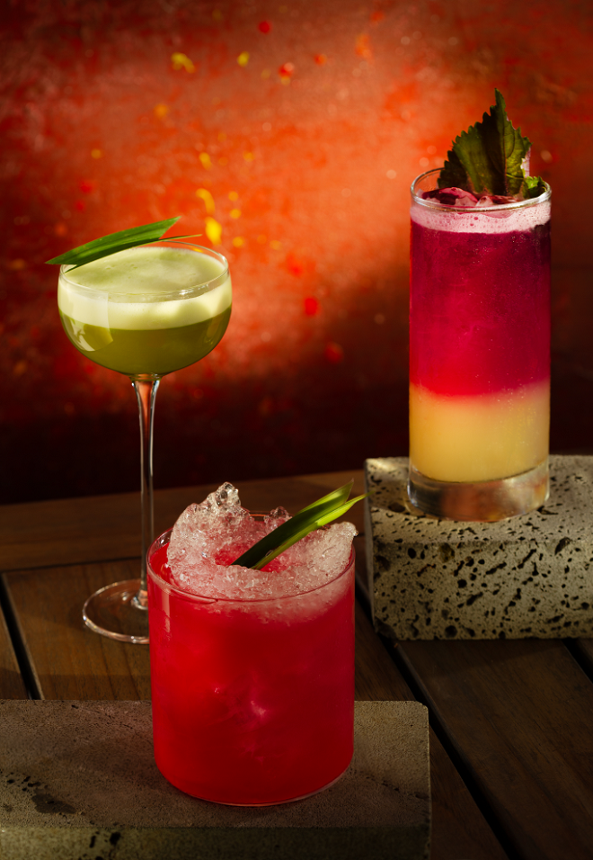 Những ly cocktail sáng tạo được pha chế bởi đội ngũ tài năng Ciela phục vụ ẩm thực Nikkei tuyển chọn nguyên bản.