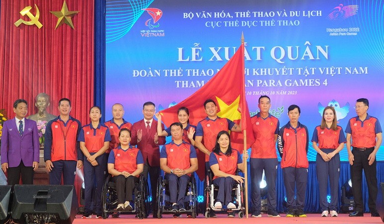 Mục tiêu của Đoàn Thể thao người khuyết tật Việt Nam  tại ASIAN Para Games 2023 là 3-4 HCV. Ảnh: M.M	