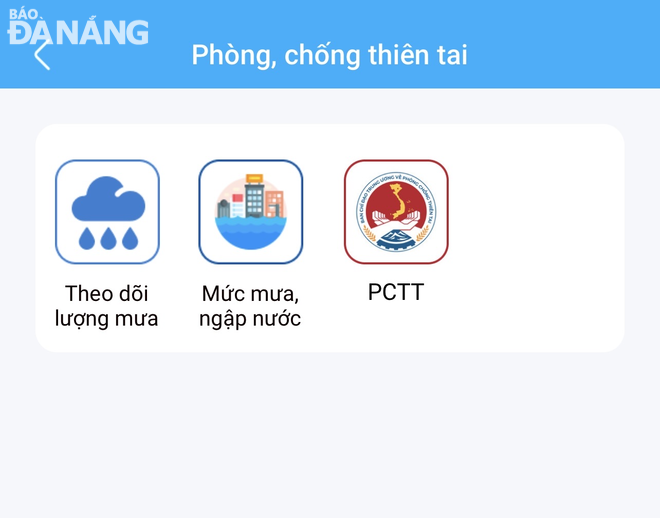 Ứng dụng Danang Smart City vừa cập nhật thêm tính năng về 